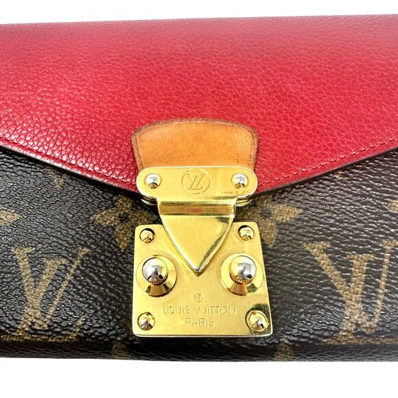 Louis Vuitton LV Monogram Red Pallas Long Wallet - Picture 13 of 14